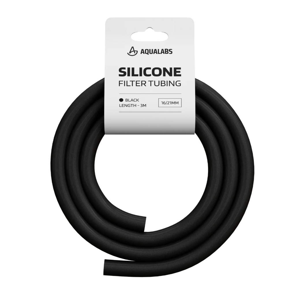 AquaLabs Silicone Filter Tubing Black 16/21 3m