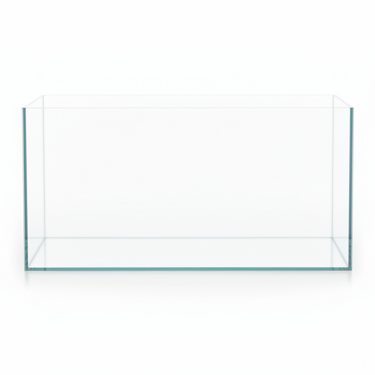 White rectangular Aquarium on a white background