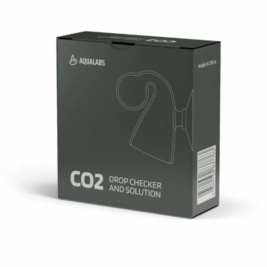 Aqualabs CO2 Drop Checker and Solution packaging on a white background