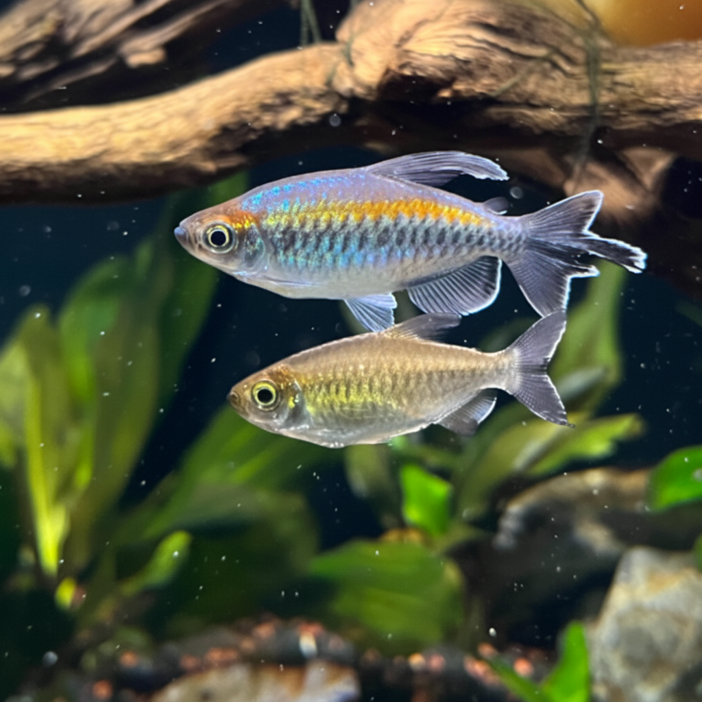 picture of male and female congo tetras