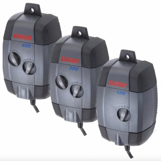 3 sizes of eheim aquarium air pumps